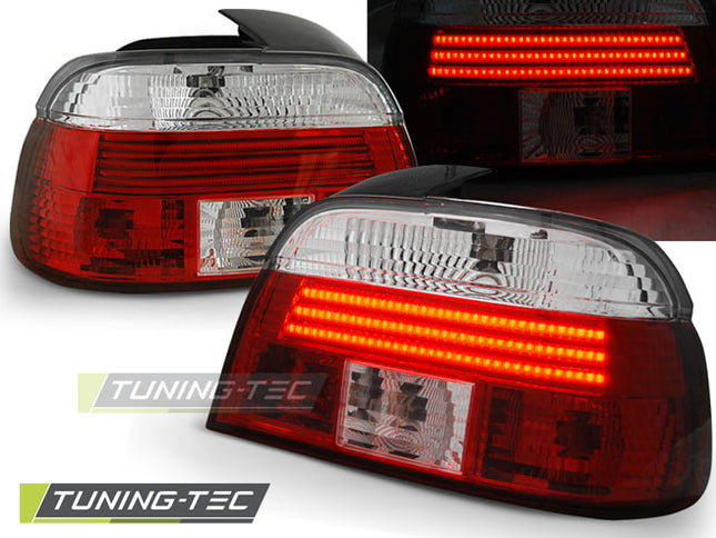 Bmw E39 1995-2000 Fanali Posteriori Led Bar Rosso Bianco