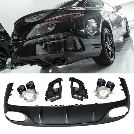 Diffusore con Terminali Neri per Mercedes Classe E Coupé C238 / Cabrio A238 AMG Line 2016-2020 – Art. 238400