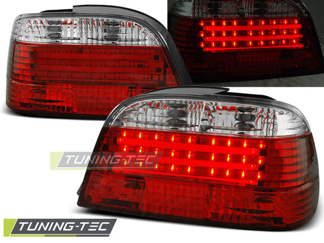 Bmw E38 1994-2001 Fanali Posteriori Led Bar Rosso Bianco