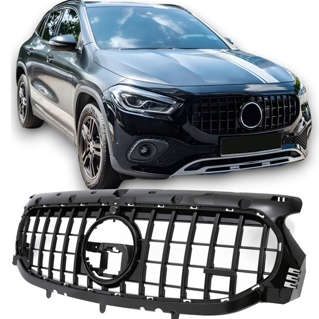 Griglia Panamericana GT nero lucido Mercedes GLA H247 standard 2020-2023 telecamera 360