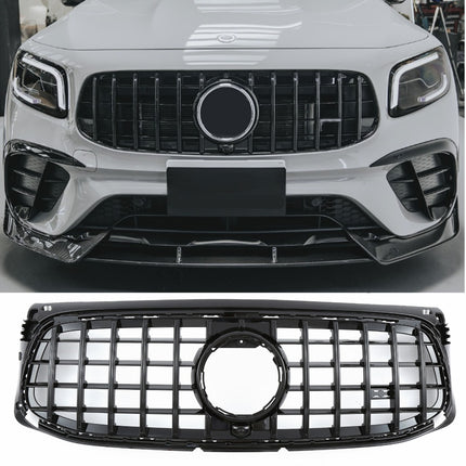 Griglia Panamericana GT nero lucido Mercedes GLB X247 AMG-Line 2019-2023 telecamera 360