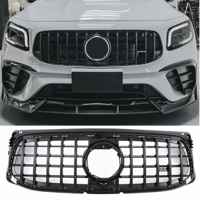 Griglia Panamericana GT nero lucido Mercedes GLB X247 AMG-Line 2019-2023 telecamera 360