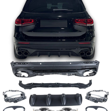 Diffusore con Terminali Cromati per Mercedes GLB X247 AMG Line 2019-2026 – Art. 247X8045