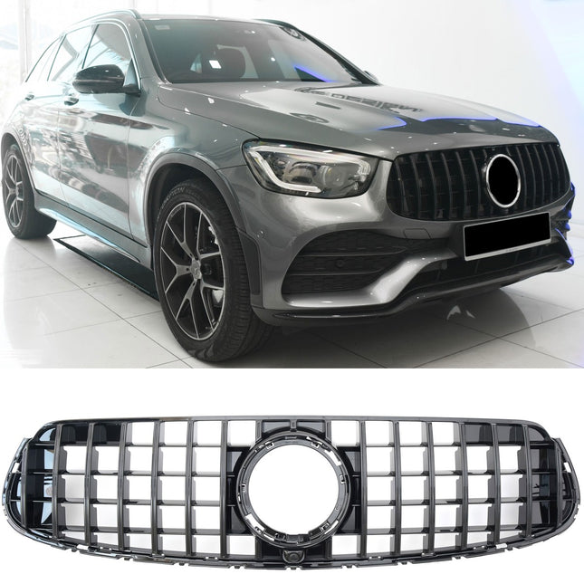 Griglia Panamericana GT nero lucido Mercedes GLC X253 C253 facelift dal 2019 AMG-Line