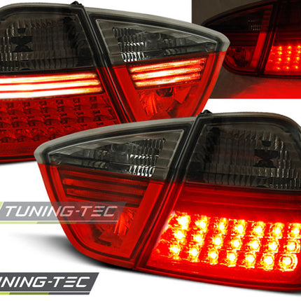 Bmw E90 2005-2008 Fanali Posteriori Led Rosso Fumé