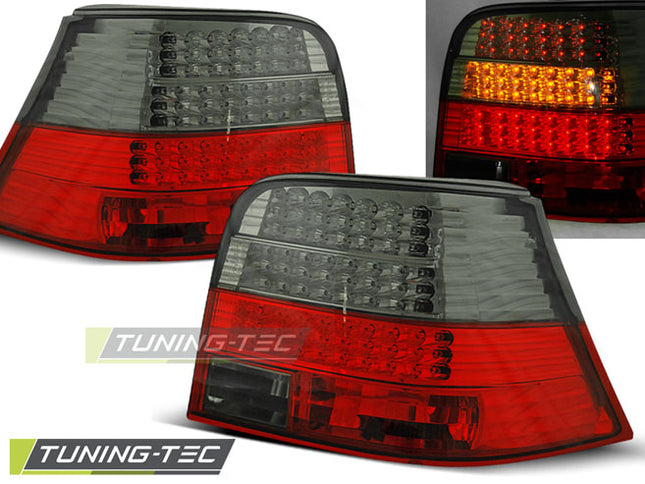 VW Golf 4 1997-2003 Fanali Posteriori LED rosso fumé