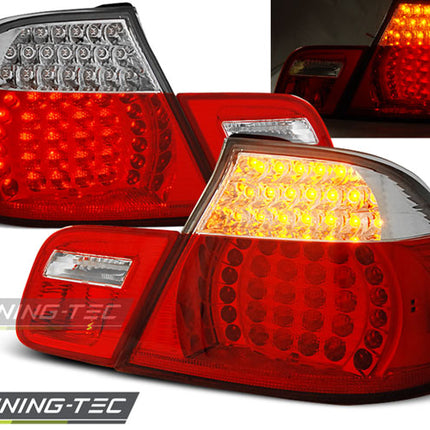 Fanali Posteriori LED Rosso Bianco BMW Serie 3 E46 Cabrio 1999-2003