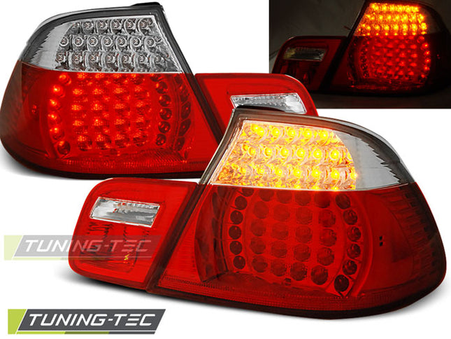 Fanali Posteriori LED Rosso Bianco BMW Serie 3 E46 Cabrio 1999-2003