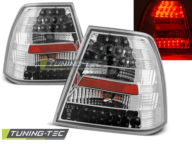 Vw Bora 1998-2005 Fanali Posteriori Led Cromati