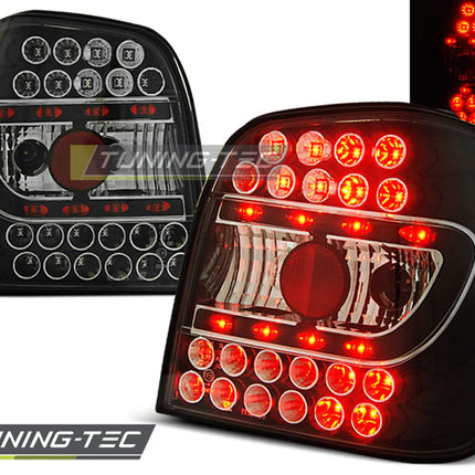 Vw Polo 6N 1994-1999 Fanali Posteriori Led Neri