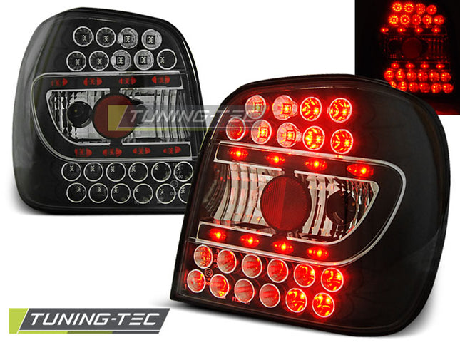 Vw Polo 6N 1994-1999 Fanali Posteriori Led Neri