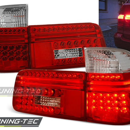 Fanali Posteriori LED Rosso Bianco BMW Serie 5 E39 Touring 1997-2000