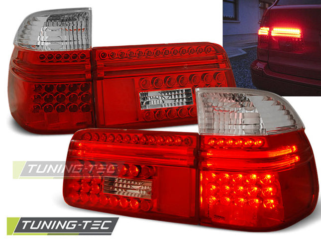 Fanali Posteriori LED Rosso Bianco BMW Serie 5 E39 Touring 1997-2000
