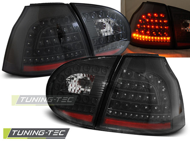 Vw Golf 5 2003-2009 Fanali Posteriori Led Neri