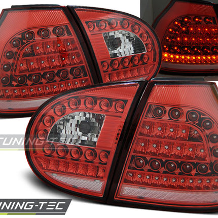 VW Golf 5 2003-2009 Fanali Posteriori LED Rosso Bianco