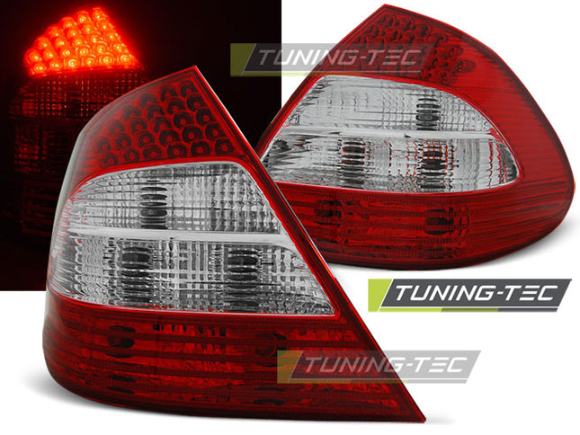 Mercedes W211 Classe E 2002-2006 fanali Posteriori LED Rosso Bianco