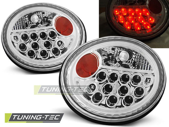 Vw New Beetle 1998-2005 Fanali Posteriori Led Cromati