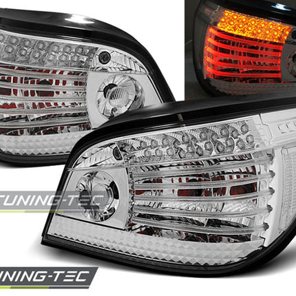 Bmw E60 2003-2007 Fanali Posteriori Led Cromati