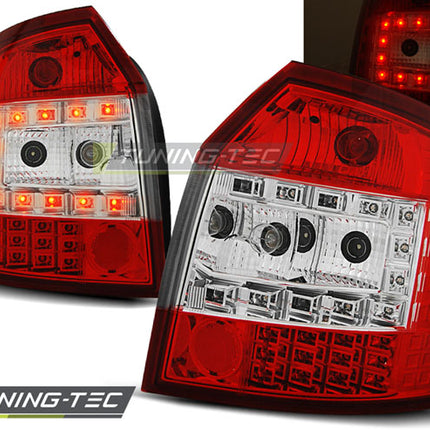 Audi A4 2000-2004 Fanali Posteriori LED Rosso Bianco Avant