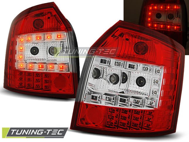 Audi A4 2000-2004 Fanali Posteriori LED Rosso Bianco Avant