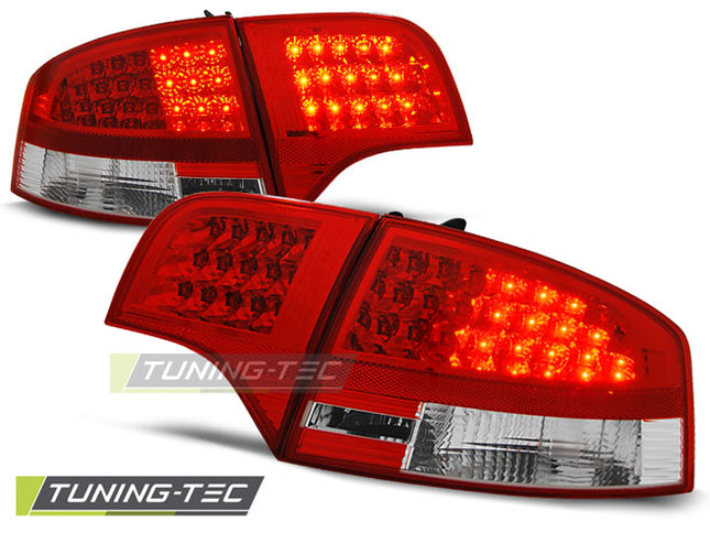 Audi A4 B7 2004-2007 Fanali Posteriori LED Rosso Bianco Berlina