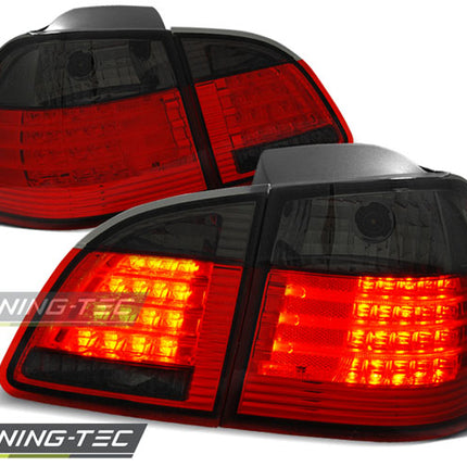 Bmw E61 2004-2007 Fanali Posteriori Led Rosso Fumé