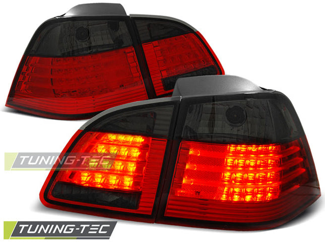 Bmw E61 2004-2007 Fanali Posteriori Led Rosso Fumé