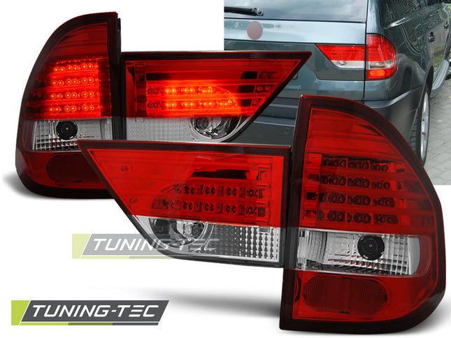 Fanali Posteriori LED Rosso Bianco BMW X3 E83 2004-2006