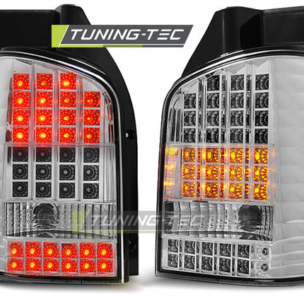 Vw T5 2003-2009 Fanali Posteriori Led Cromati