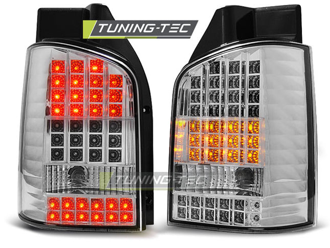 Vw T5 2003-2009 Fanali Posteriori Led Cromati
