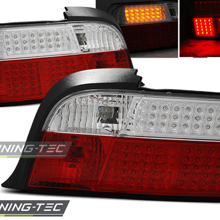 BMW Serie 3 E36 Coupé 1990-1999 Fanali Posteriori LED Rosso Bianco