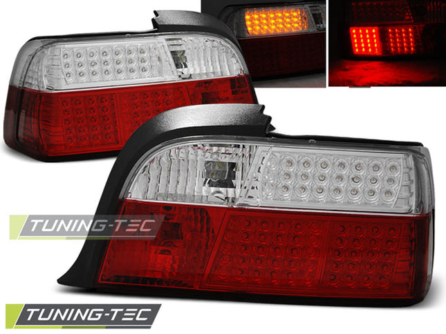 BMW Serie 3 E36 Coupé 1990-1999 Fanali Posteriori LED Rosso Bianco