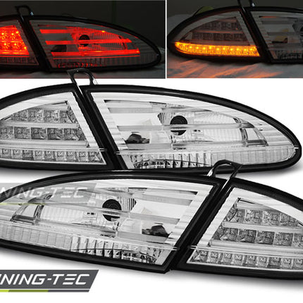 Seat Leon 2005-2009 Fanali Posteriori Led Cromati