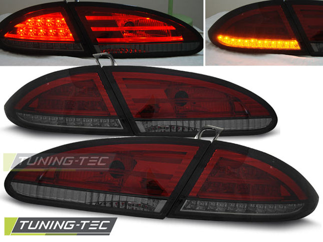 Seat Leon 2006-2009 Fanali Posteriori LED rosso fumé