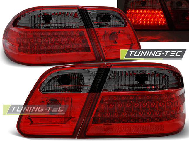 Mercedes W210 1995-2002 Fanali Posteriori Led Rosso Fumé