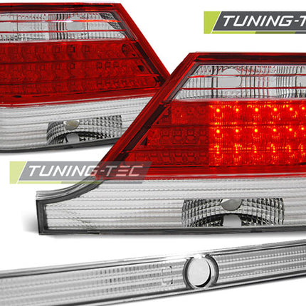 Mercedes W140 1995-1998 fanali Posteriori LED Rosso Bianco