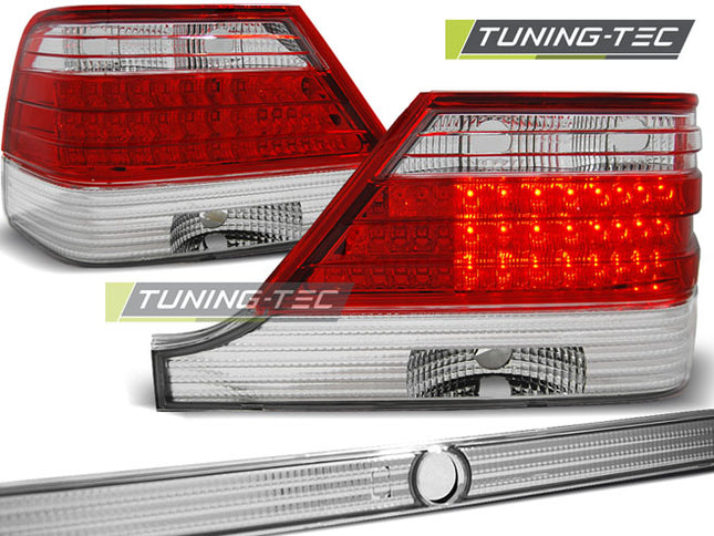 Mercedes W140 1995-1998 fanali Posteriori LED Rosso Bianco