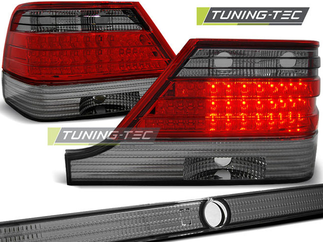Mercedes W140 1995-1998 Fanali Posteriori Led Rosso Fumé