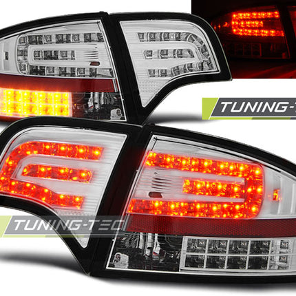 Audi A4 B7 2004-2008 Berlina Fanali Posteriori Led Cromati