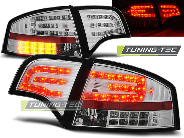 Audi A4 B7 2004-2008 Berlina Fanali Posteriori Led Cromati