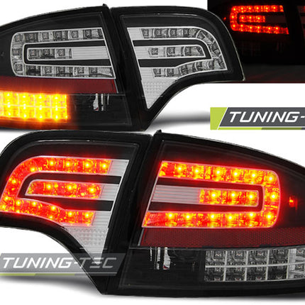 Audi A4 B7 2004-2008 Berlina Fanali Posteriori Led Neri