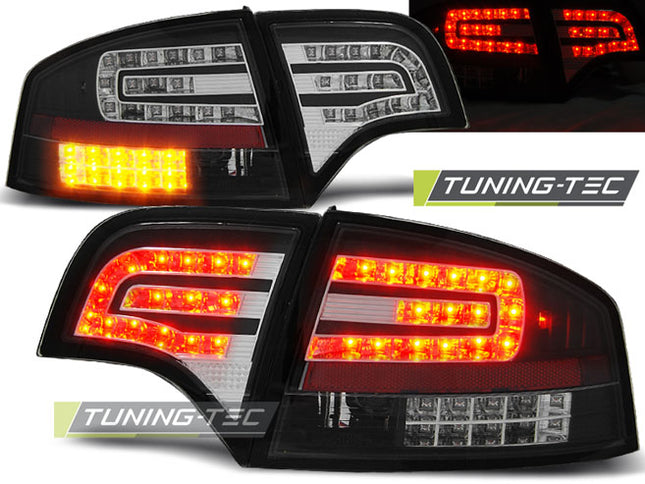 Audi A4 B7 2004-2008 Berlina Fanali Posteriori Led Neri