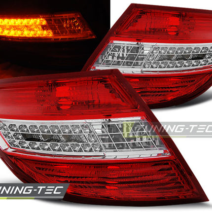 Mercedes W204 Classe C 2007-2010 fanali Posteriori LED Rosso Bianco