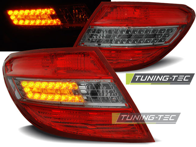 Mercedes C W204 2007-2010 Classe Fanali Posteriori Led Fumé