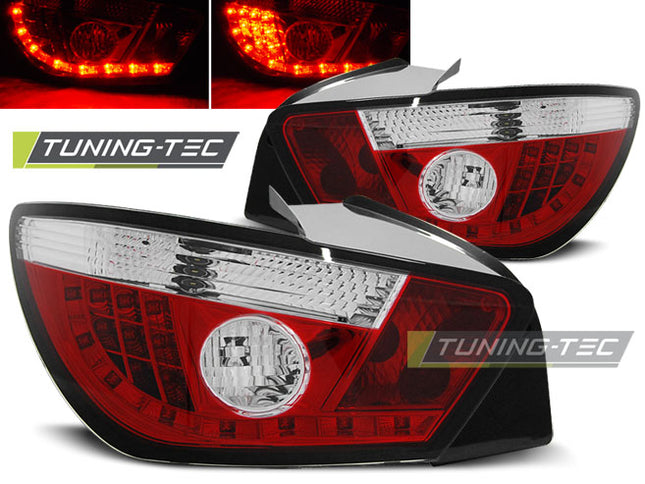 Seat Ibiza 6J 3D 2008-2012 Fanali Posteriori LED Rosso Bianco