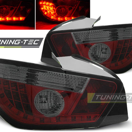 Seat Ibiza 6J 3D 2008-2012 Fanali Posteriori LED rosso fumé