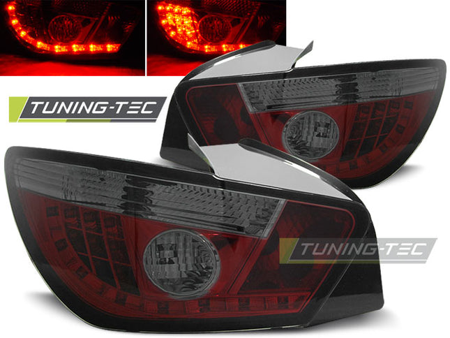 Seat Ibiza 6J 3D 2008-2012 Fanali Posteriori LED rosso fumé