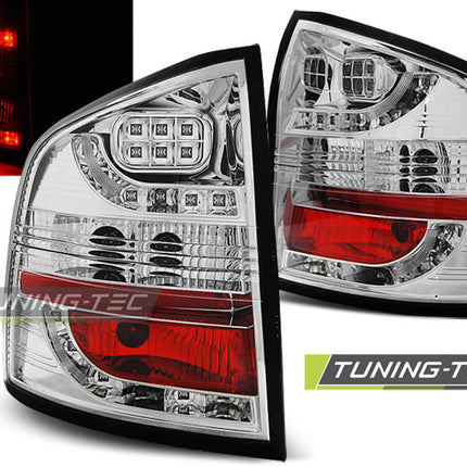 Skoda Octavia II 2004-2012 Fanali Posteriori Led Cromati