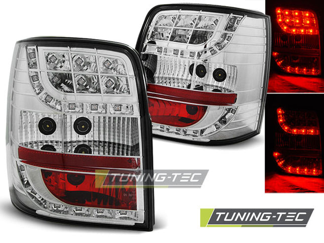 Vw Passat 3Bg 2000-2004 Variant Fanali Posteriori Led Cromati