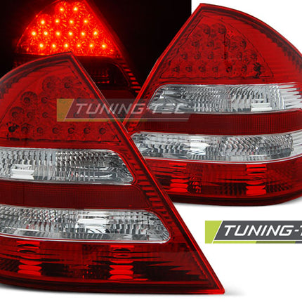 Mercedes W203 Classe C 2004-2007 fanali Posteriori LED Rosso Bianco